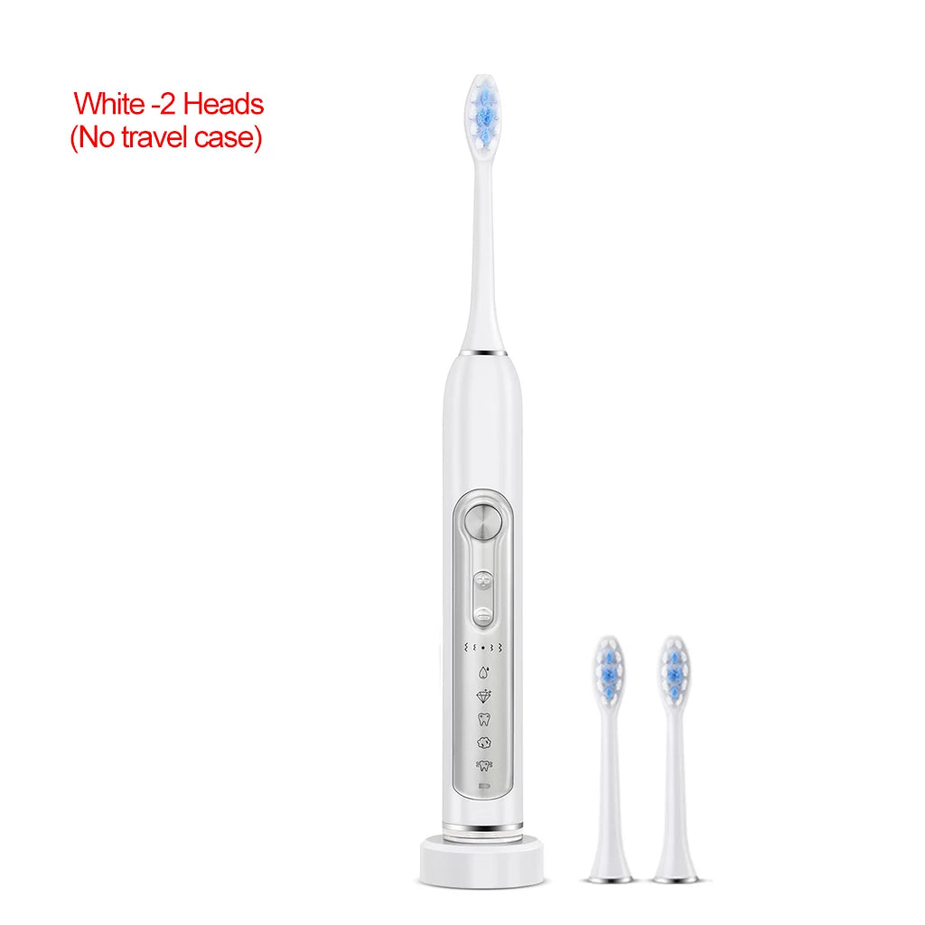 SUBORT S7 Supersonic Electric Toothbrush – Smart Timer, IPX7 Waterproof, Teeth Whitening, Replaceable Heads