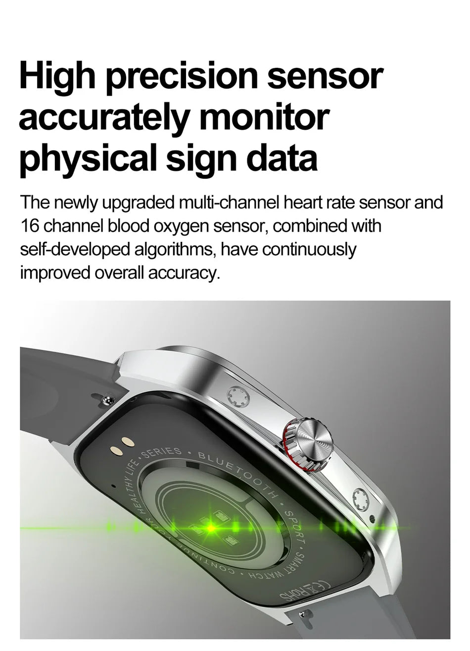 2025 AMOLED NFC Smartwatch with GPS Tracking, Bluetooth Calls & Fitness Sensors| Waterproof Sports Watch for Men and Women
