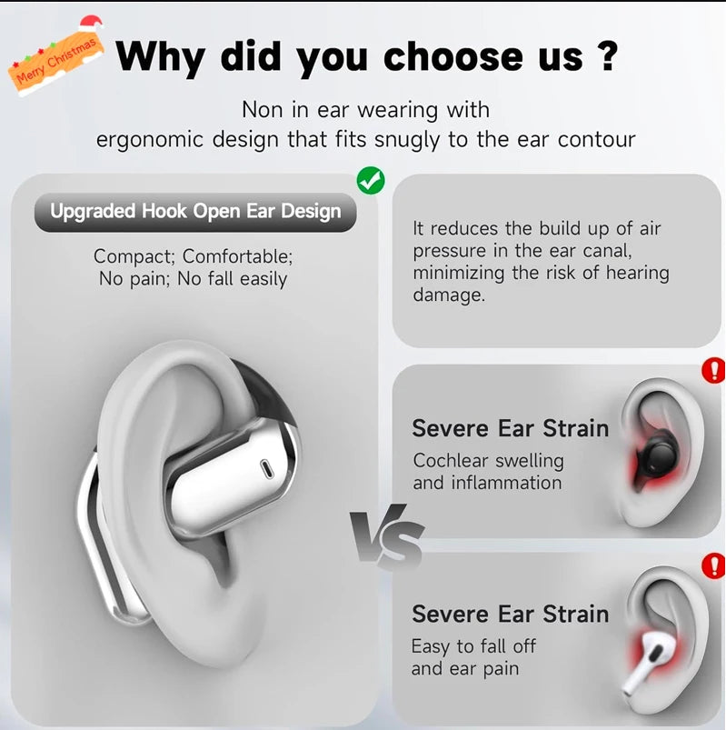 AI Translator Earbuds | Real-Time 144-Language Translation Headphones with LCD Touch Display & Bluetooth 5.3