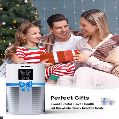 2-in-1 Smart Air Purifier with H13 Filter & Aromatherapy - Desktop Home Air Cleaner