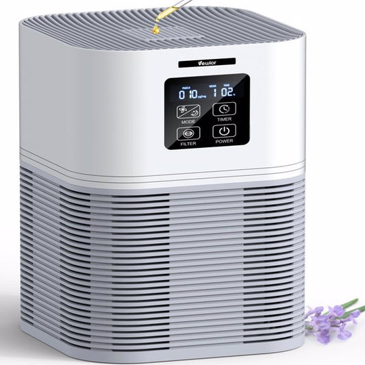 2-in-1 Smart Air Purifier with H13 Filter & Aromatherapy - Desktop Home Air Cleaner