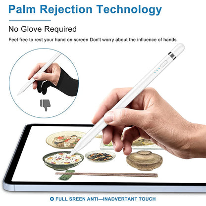 Stylus Pen for iPad – Palm Rejection, Tilt Sensing, Battery Display & OTG Charging