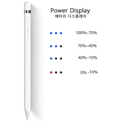 Stylus Pen for iPad – Palm Rejection, Tilt Sensing, Battery Display & OTG Charging