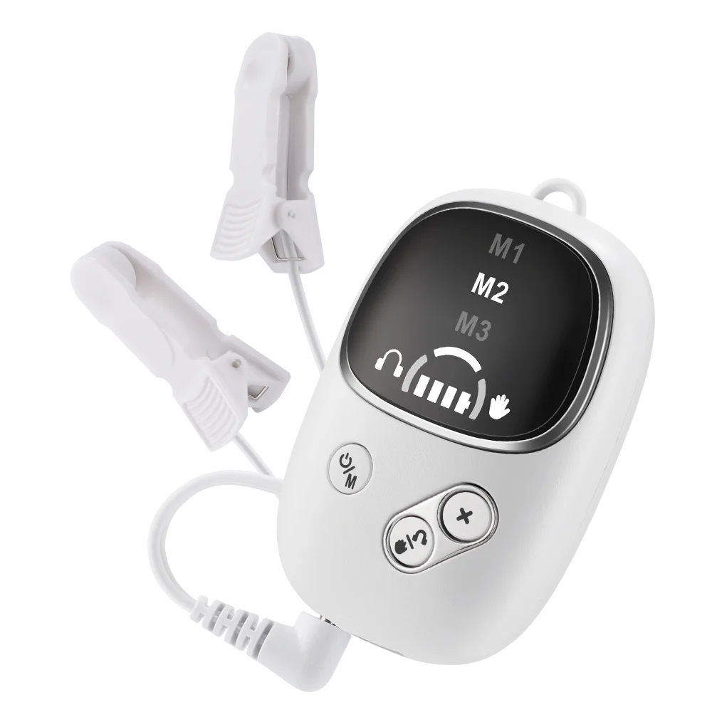 Handheld CES Sleep Aid Device for Insomnia, Anxiety & Stress Relief | Palm Microcurrent Pulse Relaxation Massager