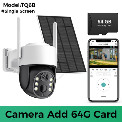 8 MP 4K Ultra HD Solar Wireless Security Camera with Dual Lens & 365-Day Standby