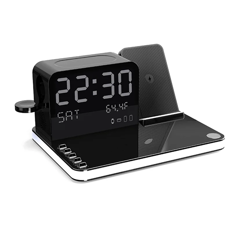 7-in-1 Multifunctional Wireless Charging Station with Smart Display & Night Light