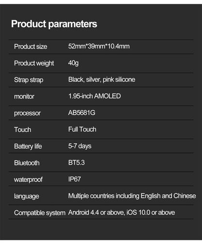 2025 AMOLED NFC Smartwatch with GPS Tracking, Bluetooth Calls & Fitness Sensors| Waterproof Sports Watch for Men and Women