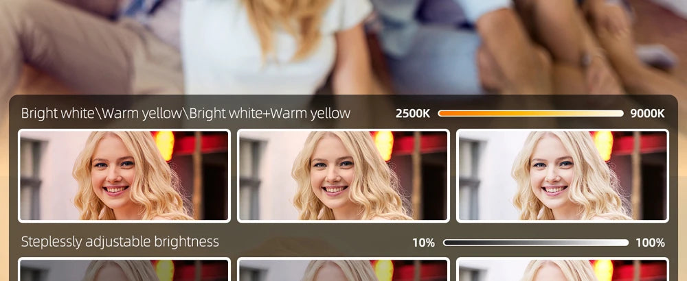 LED Selfie Light – 120 LEDs, Rechargeable Clip-On with Adjustable Brightness & Color Temp