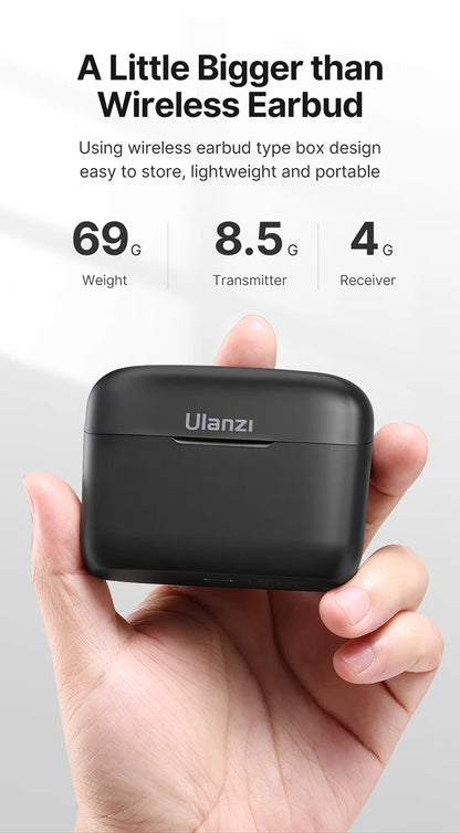 Professional Wireless Lavalier Microphone Kit - Dual Clip-On Mini Mics with Charging Case (iPhone & Android)