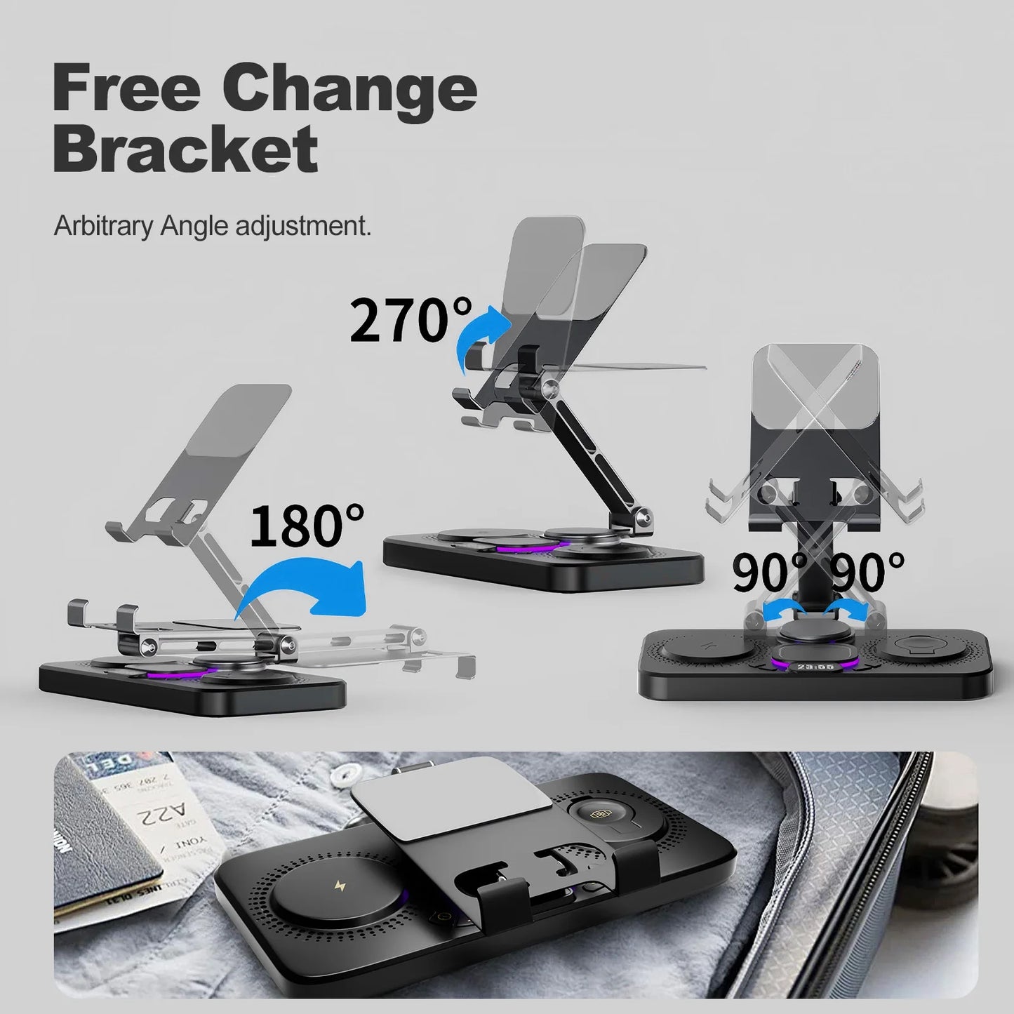 7-in-1 Multi-Device Charging Station for iPad, iPhone, Watches & Air Pods