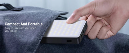 LED Selfie Light – 120 LEDs, Rechargeable Clip-On with Adjustable Brightness & Color Temp