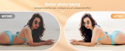 LED Selfie Light – 120 LEDs, Rechargeable Clip-On with Adjustable Brightness & Color Temp