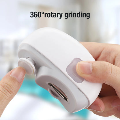 2-in-1 Electric Nail Clipper & Grinder - Portable, Rechargeable, Multifunction Manicure Tool