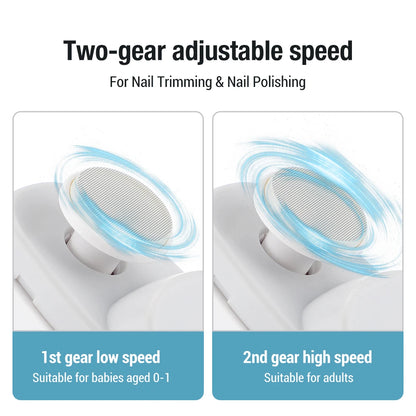 2-in-1 Electric Nail Clipper & Grinder - Portable, Rechargeable, Multifunction Manicure Tool