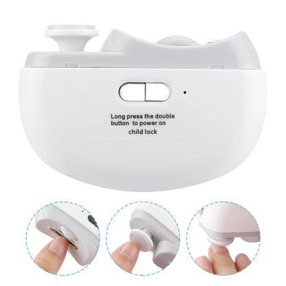 2-in-1 Electric Nail Clipper & Grinder - Portable, Rechargeable, Multifunction Manicure Tool
