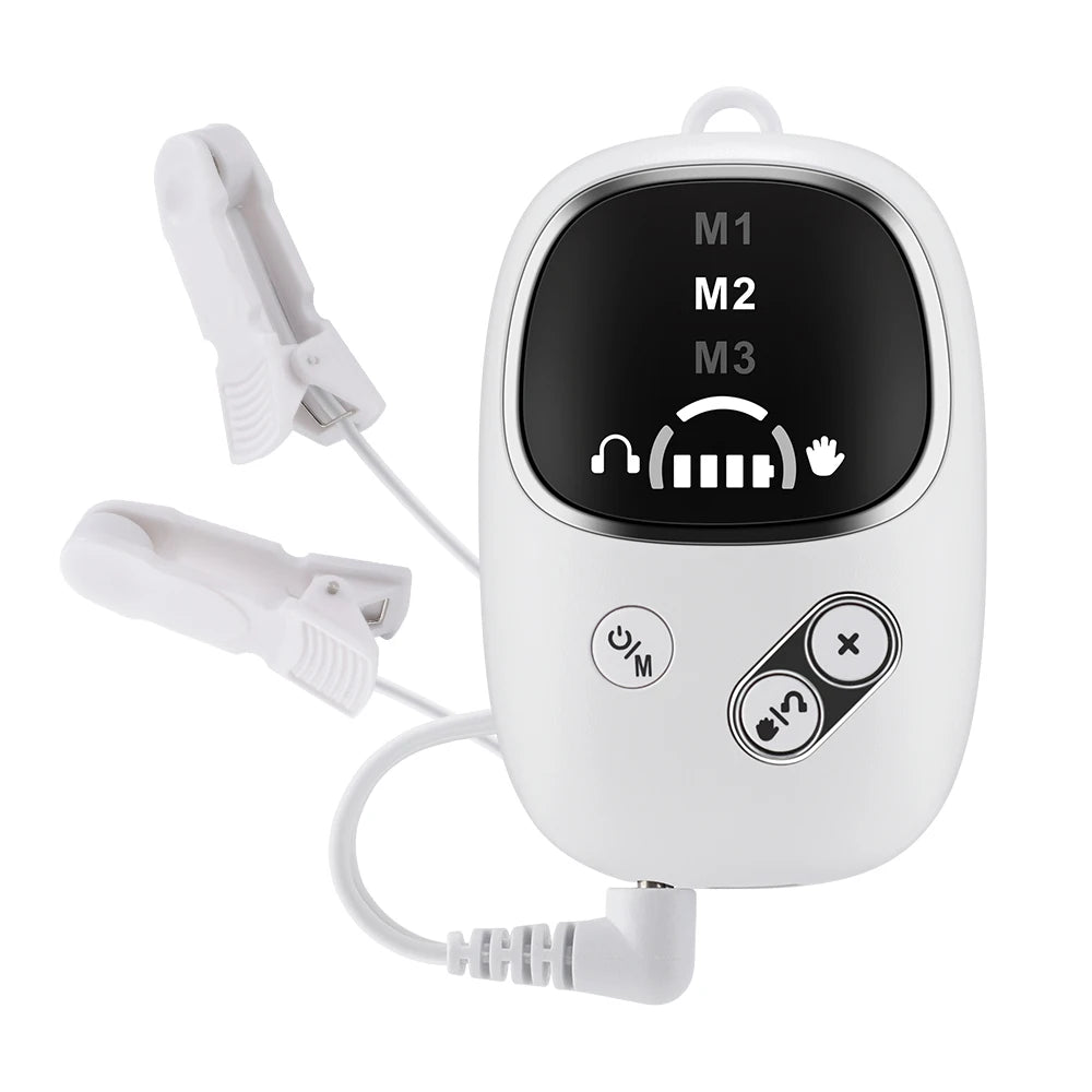Handheld CES Sleep Aid Device for Insomnia, Anxiety & Stress Relief | Palm Microcurrent Pulse Relaxation Massager