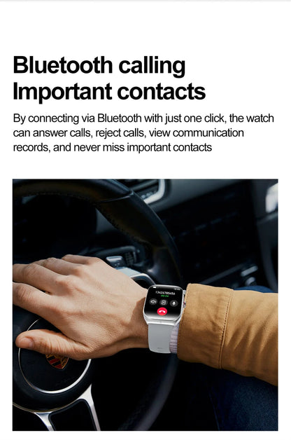 2025 AMOLED NFC Smartwatch with GPS Tracking, Bluetooth Calls & Fitness Sensors| Waterproof Sports Watch for Men and Women