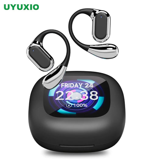 AI Translator Earbuds | Real-Time 144-Language Translation Headphones with LCD Touch Display & Bluetooth 5.3