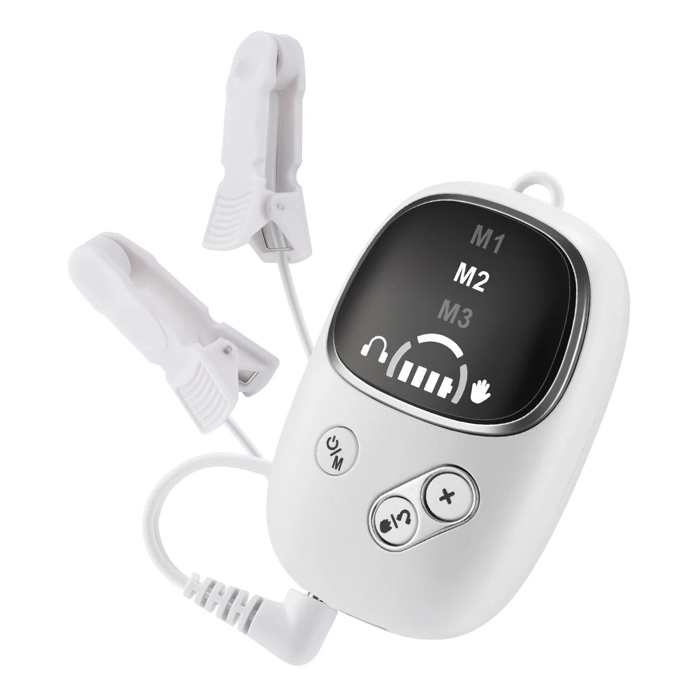Handheld CES Sleep Aid Device for Insomnia, Anxiety & Stress Relief | Palm Microcurrent Pulse Relaxation Massager