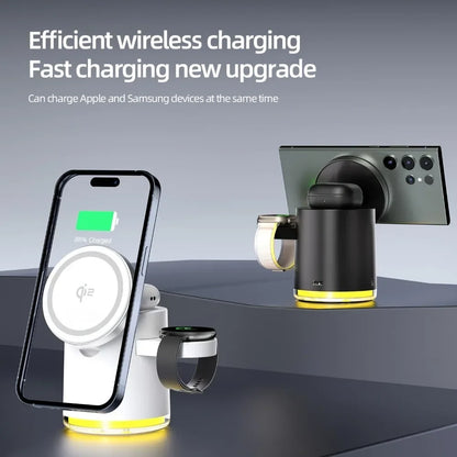 3-in-1 Foldable Magnetic Wireless Fast Charger for iPhone 16/15/14/13/12, Apple Watch & AirPods Pro