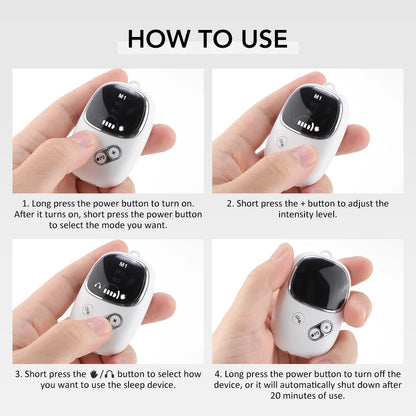 Handheld CES Sleep Aid Device for Insomnia, Anxiety & Stress Relief | Palm Microcurrent Pulse Relaxation Massager