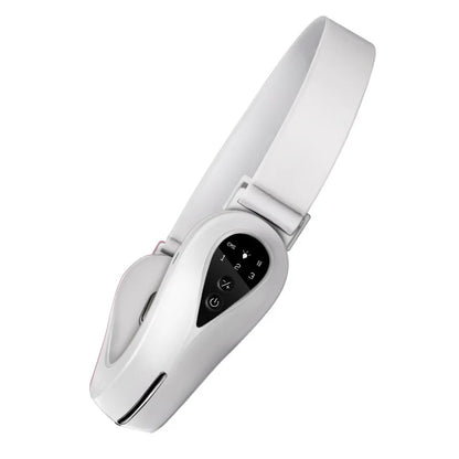 EMS Face Lift Massager with LED Light Therapy & Vibration - Anti-Aging Skin Tightening Device.