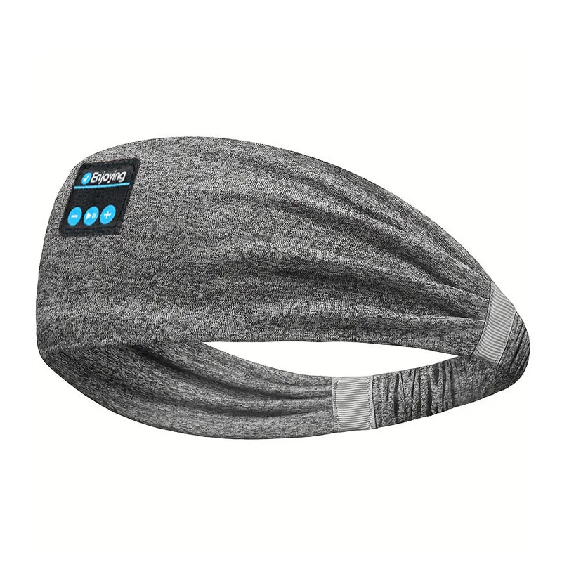 Sports Headband Wireless Bluetooth Headphones - Sleep Music Headband with Build-In Mic, Washable & Rechargeable