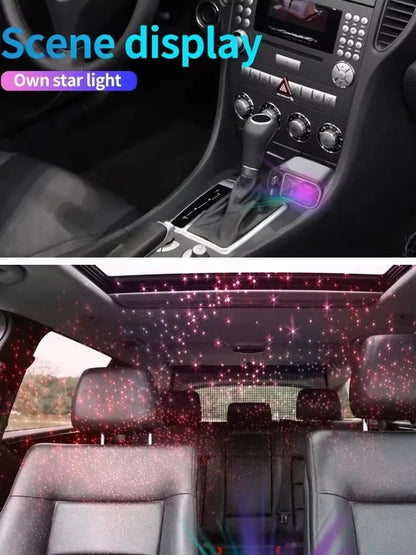 4-in-1 Retractable Car Charger with LED Spotlight - Universal Fast Charger