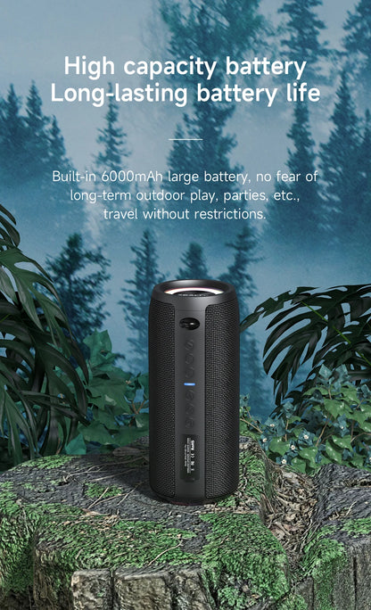 Zealot-S51 Pro 40W High-Power Bluetooth Speaker - Waterproof, RGB Lights, TWS Stereo (Black, Blue, Gray, Camouflage)