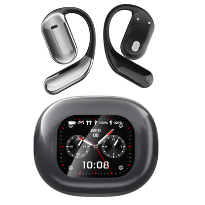 AI Translator Earbuds | Real-Time 144-Language Translation Headphones with LCD Touch Display & Bluetooth 5.3