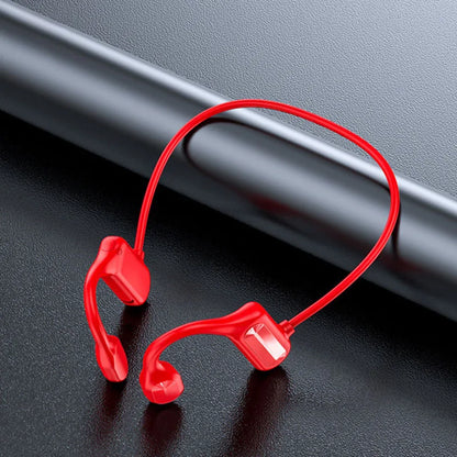 Bone Conduction Bluetooth 5.3 Headphones - IPX8 Waterproof Open-Ear Sports Headset with Mic, Hi-Fi Sound