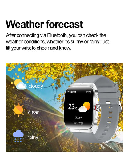 2025 AMOLED NFC Smartwatch with GPS Tracking, Bluetooth Calls & Fitness Sensors| Waterproof Sports Watch for Men and Women