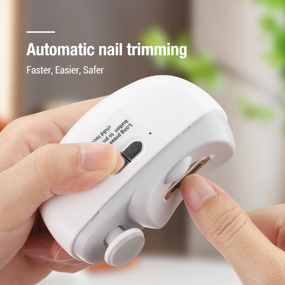 2-in-1 Electric Nail Clipper & Grinder - Portable, Rechargeable, Multifunction Manicure Tool