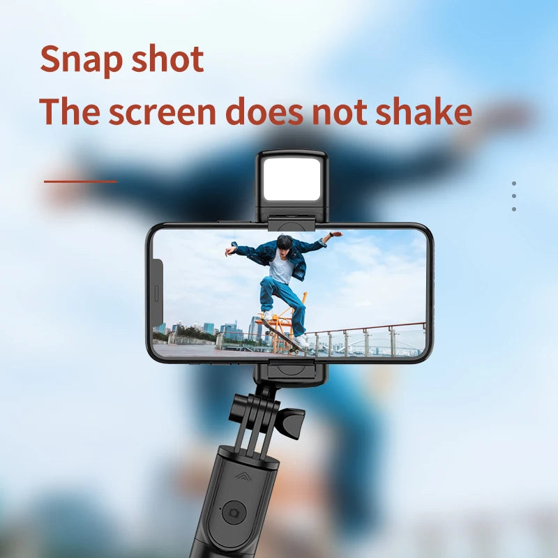 3-in-1 Wireless Selfie Stick Tripod with Bluetooth Remote - Foldable Phone Stand