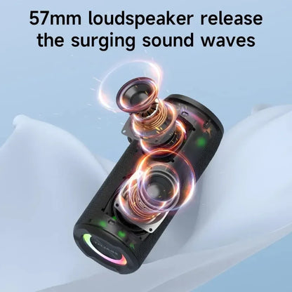 Zealot-S51 Pro 40W High-Power Bluetooth Speaker - Waterproof, RGB Lights, TWS Stereo (Black, Blue, Gray, Camouflage)