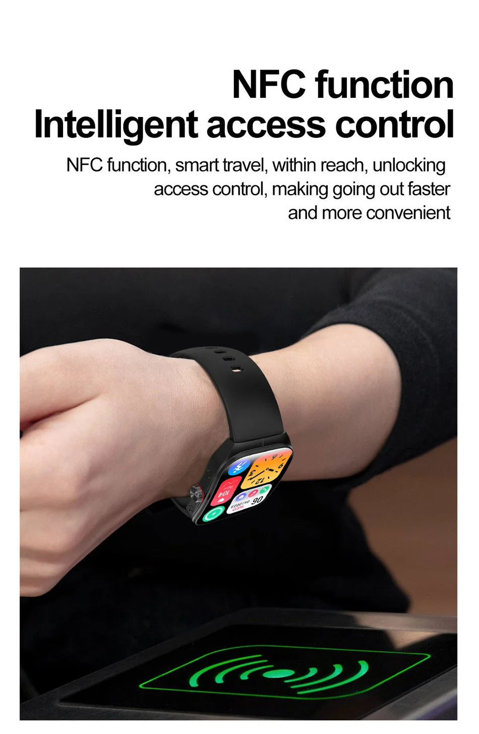 2025 AMOLED NFC Smartwatch with GPS Tracking, Bluetooth Calls & Fitness Sensors| Waterproof Sports Watch for Men and Women