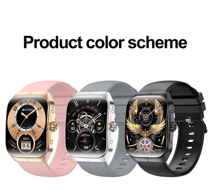 2025 AMOLED NFC Smartwatch with GPS Tracking, Bluetooth Calls & Fitness Sensors| Waterproof Sports Watch for Men and Women