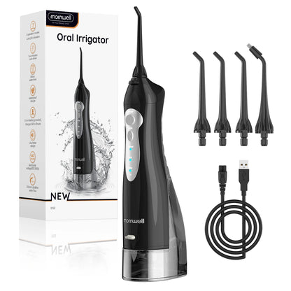 Cordless Portable Water Flosser – 4 Jet Tips, 3 Modes, 300 ml Tank (IPX7 Waterproof)OLD