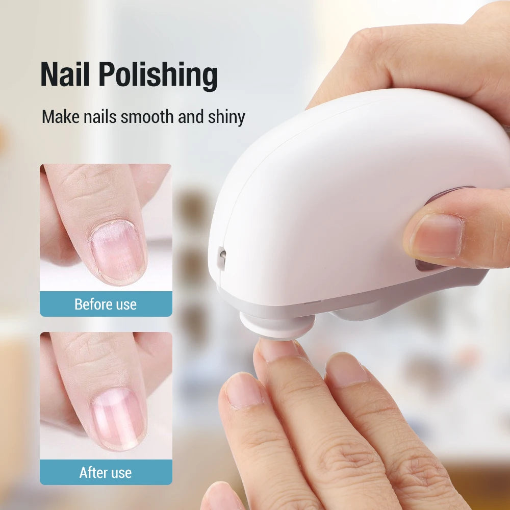 2-in-1 Electric Nail Clipper & Grinder - Portable, Rechargeable, Multifunction Manicure Tool