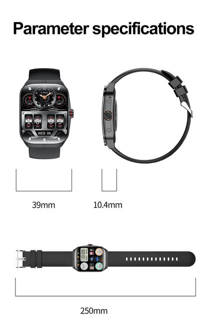2025 AMOLED NFC Smartwatch with GPS Tracking, Bluetooth Calls & Fitness Sensors| Waterproof Sports Watch for Men and Women