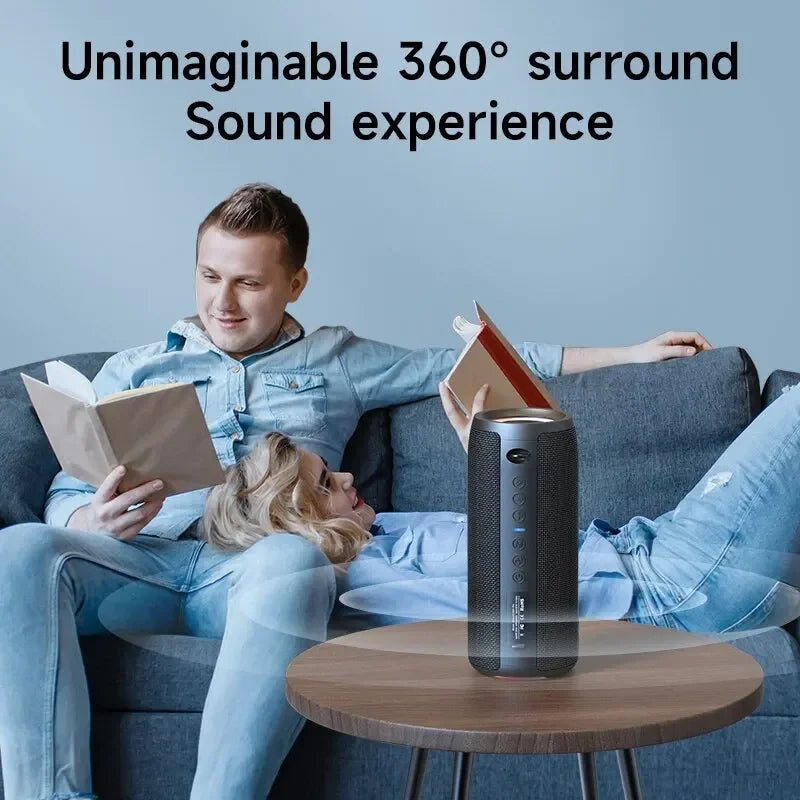 Zealot-S51 Pro 40W High-Power Bluetooth Speaker - Waterproof, RGB Lights, TWS Stereo (Black, Blue, Gray, Camouflage)
