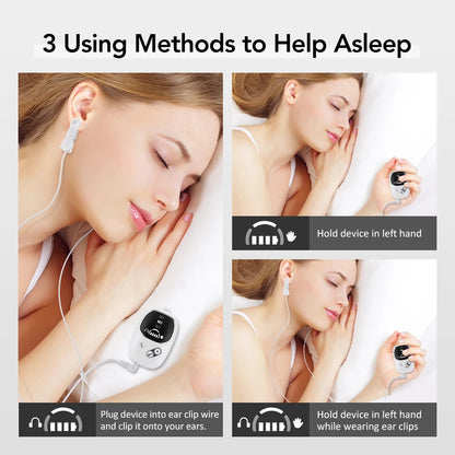 Handheld CES Sleep Aid Device for Insomnia, Anxiety & Stress Relief | Palm Microcurrent Pulse Relaxation Massager