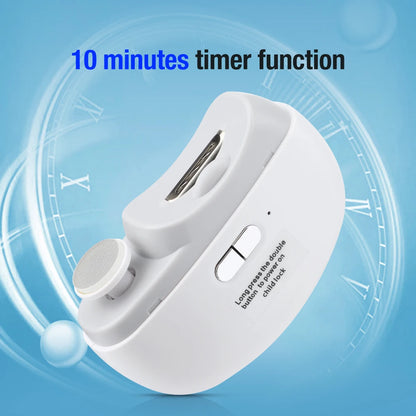2-in-1 Electric Nail Clipper & Grinder - Portable, Rechargeable, Multifunction Manicure Tool