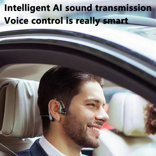 Bone Conduction Bluetooth 5.3 Headphones - IPX8 Waterproof Open-Ear Sports Headset with Mic, Hi-Fi Sound