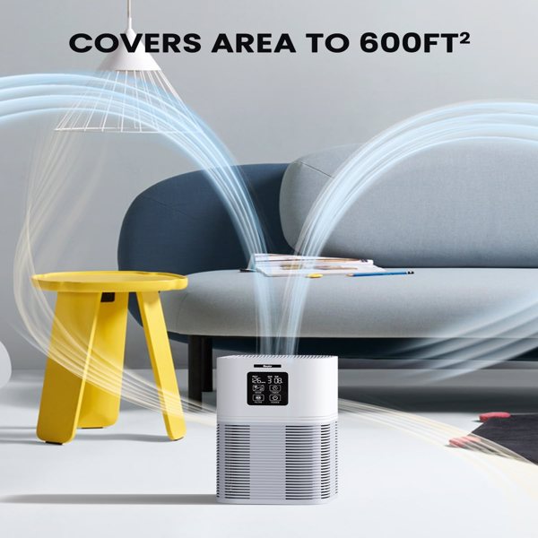 2-in-1 Smart Air Purifier with H13 Filter & Aromatherapy - Desktop Home Air Cleaner